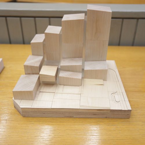 A model of the Etobicoke Civic Centre
