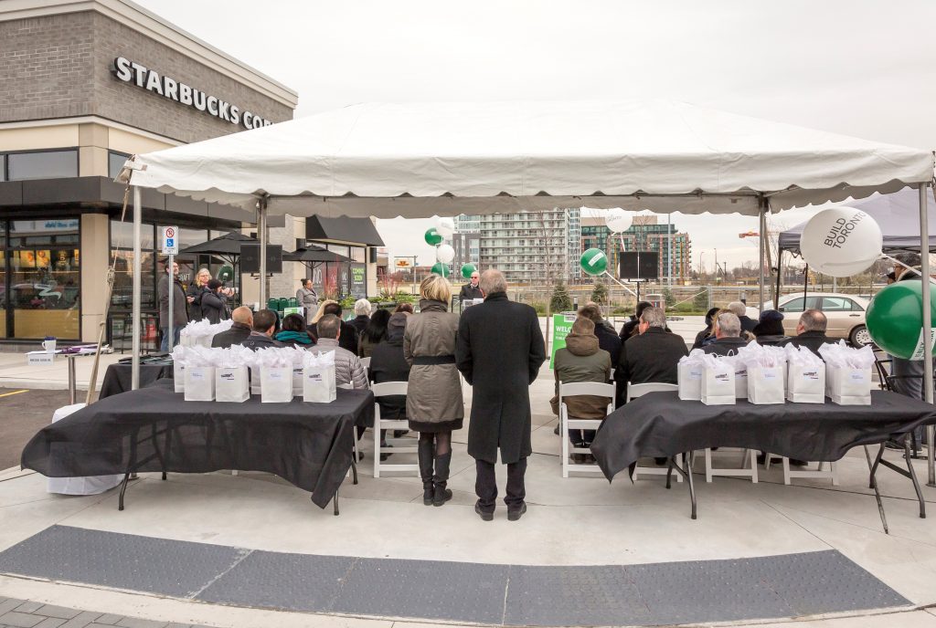 Announcements at 75 Billy Bishop Way Grand Opening